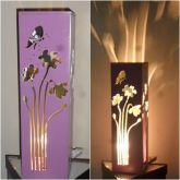 luminária em mdf