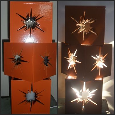 luminária em mdf