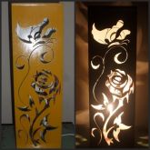 luminária em mdf