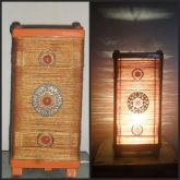luminária em sisal