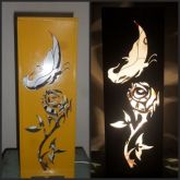 luminária em mdf