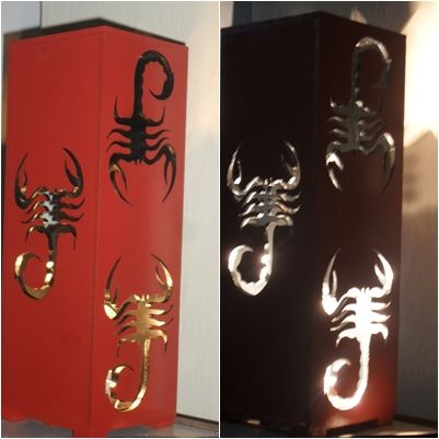 luminária em mdf