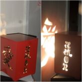 luminária em mdf