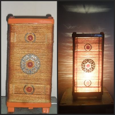 luminária em sisal