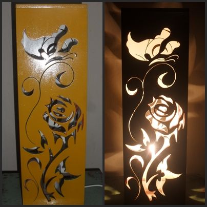 luminária em mdf