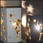 luminária em mdf